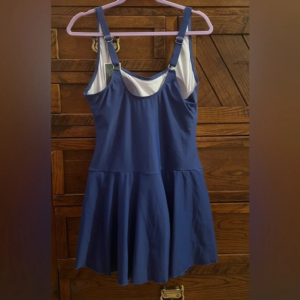 NEW Eomenie One Piece Swimdress Swimsuits Tummy Control Swim Dresses size XL - Picture 4 of 8